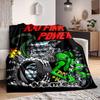 Custom 1pc Rat Fink Power Artwork Blanket, Soft And Comfortable Blanket, Casual Warm, Camping Travel Blanket, Birthday Gift Q91378