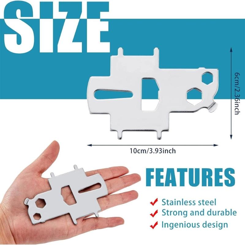 2pcs Stainless Boat Gas Tool Bottle Opener Deck Fill Plate Key Replacement Key for Fuel Water Tank Plate Deck Tool Key
