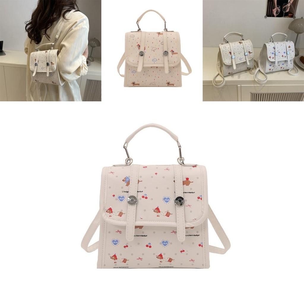 Dachshund Pattern Backpack For Women With Durable Wearresistant Material For Travel And Casual Use