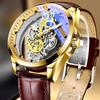 Men's 2026 Double-Sided Skeleton Mechanical Watch - Automatic, Waterproof, Luminous, Trendy, Business Style