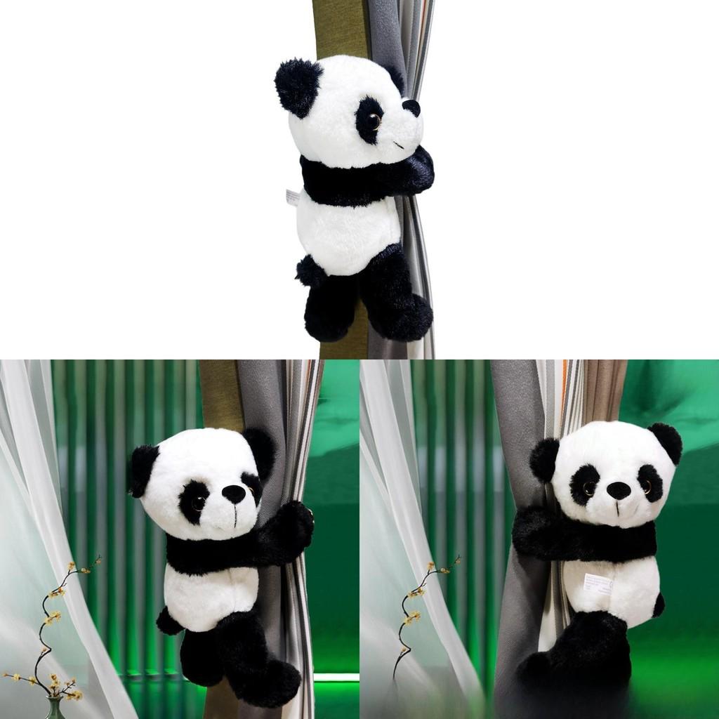 Plush Panda Window Curtain Tieback Decorative Hanging For Bedroom Decoration