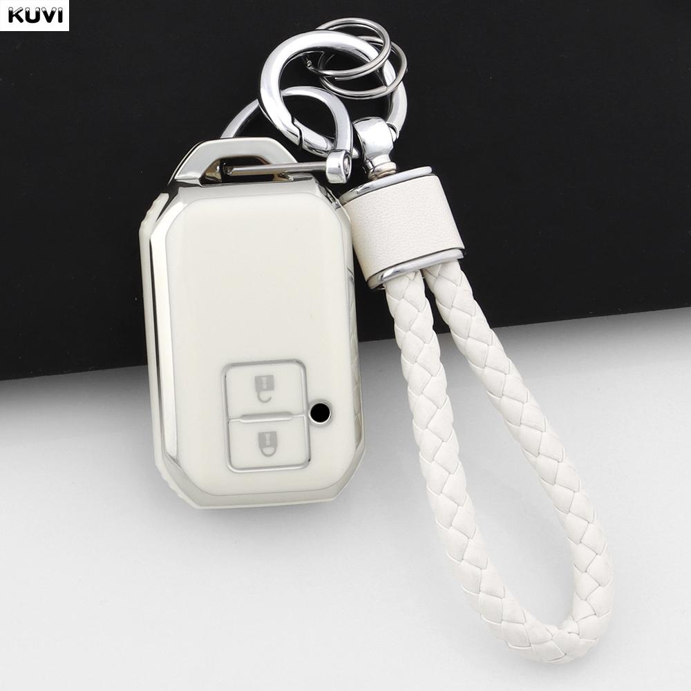 2 Buttons Tpu Car Key Cover Key Case For Suzuki Swift Wagon R Monopoly Type Remote Keyless Shell Fob Keychain Accessories