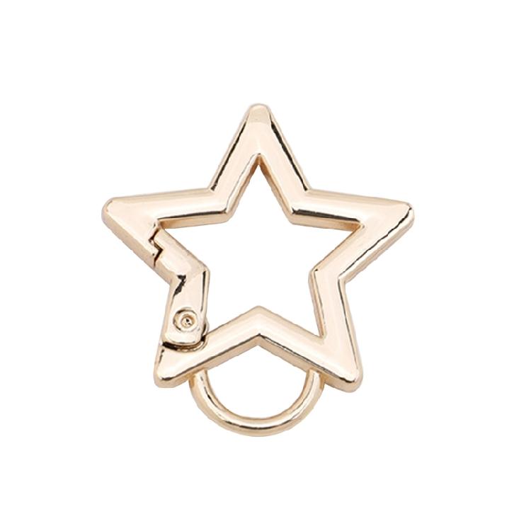 Spring Gate O-Ring Star Shape Ring Open Leather Bag Handbag Belt Strap Buckle