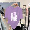 Unisex T Shirt for Women Korean Fashion Loose Teen Oversized Plus Size Tops Printed Graphic OM