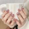 Cat-eye Wearable Nail Patches Ins Style Handmade Manicure Patches Fake Nails New Year Red Environmental Protection