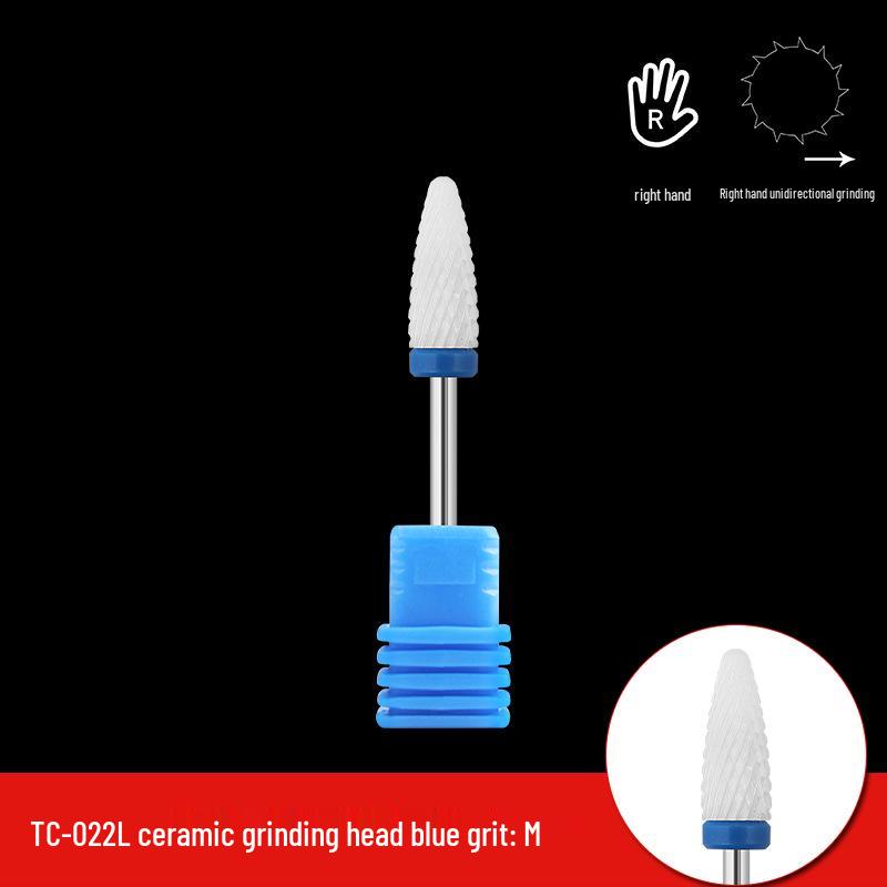 Single Bullet-Shaped Ceramic Nail Grinding Head 2.35