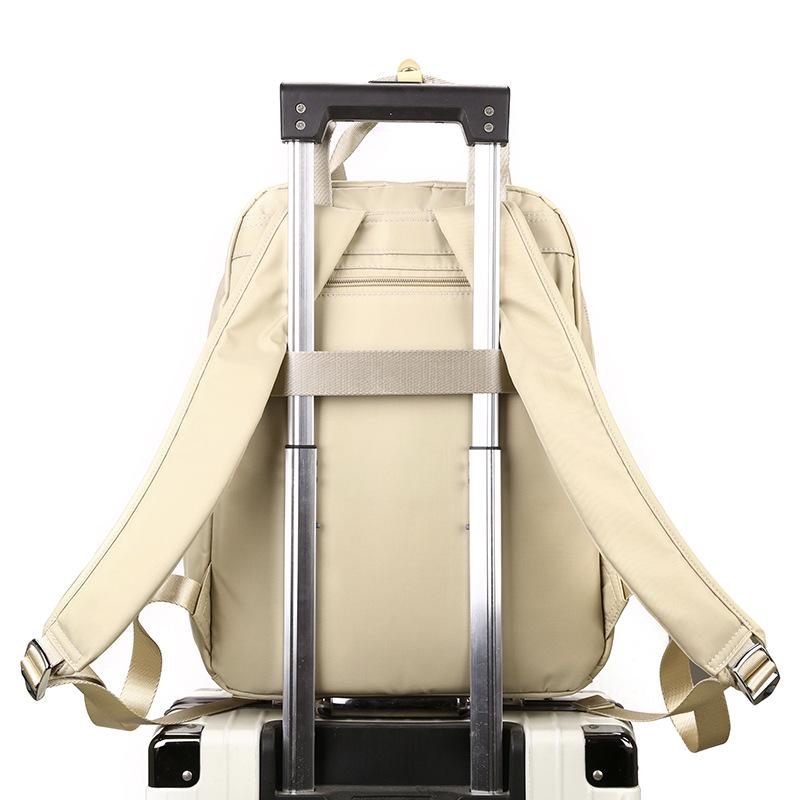 New women's fashion trend backpack multi-layer pull rod backpack lightweight bag