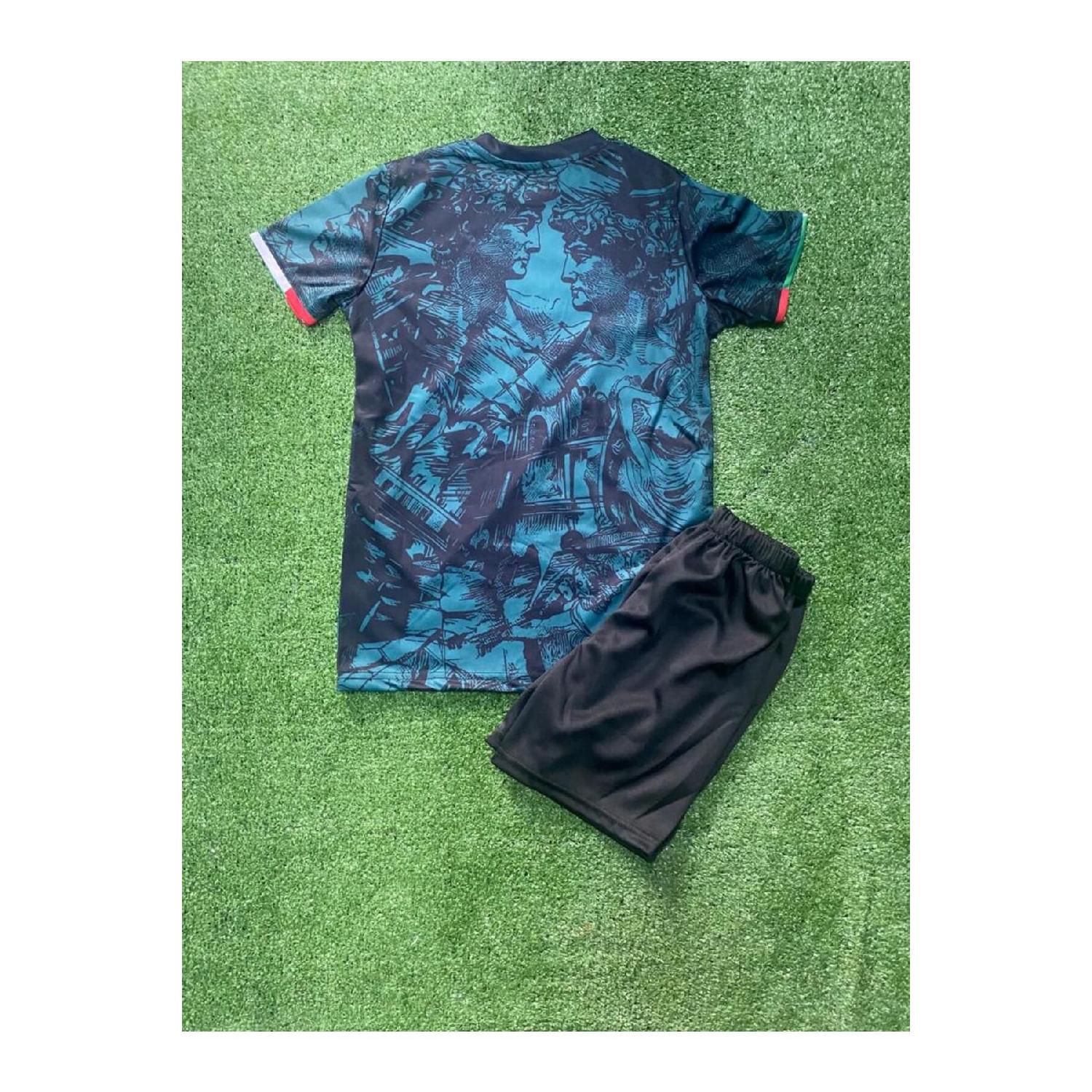 

Зеленые детские шорты из джерси Astroturf специального дизайна, сборная Италии 2023/24