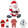 Kids Santa Claus Elf Velvet Cosplay Costume Bright Durable Christmas Outfit