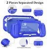 Protective Case, Full Protection Cover, TPU Shock-Absorption and Anti-Scratch for Switch Lite Skin with Bult-in Screen Protector & Thumb Grip Caps