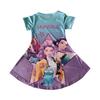 Girls Fly Sleeve Nightgown Girls Milk Silk Dresses