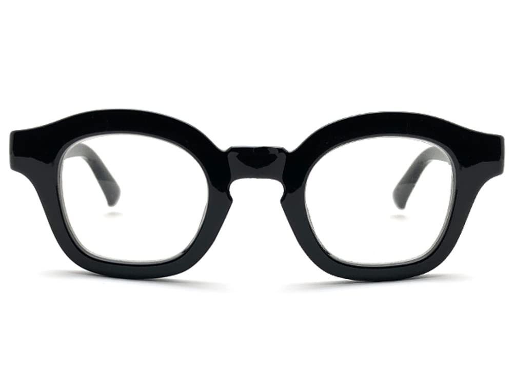 BOLD FRAME KEYHOLE BRIDGE BOSTON SUNGLASS Frame Keyhole Bridge Boston BLACK CLEAR (Bold Sunglasses) ×