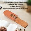 Compacts PU Pen Carrying Box With Protective Compartment 3/6 Slots Pen Case for Students Professional And Collectors