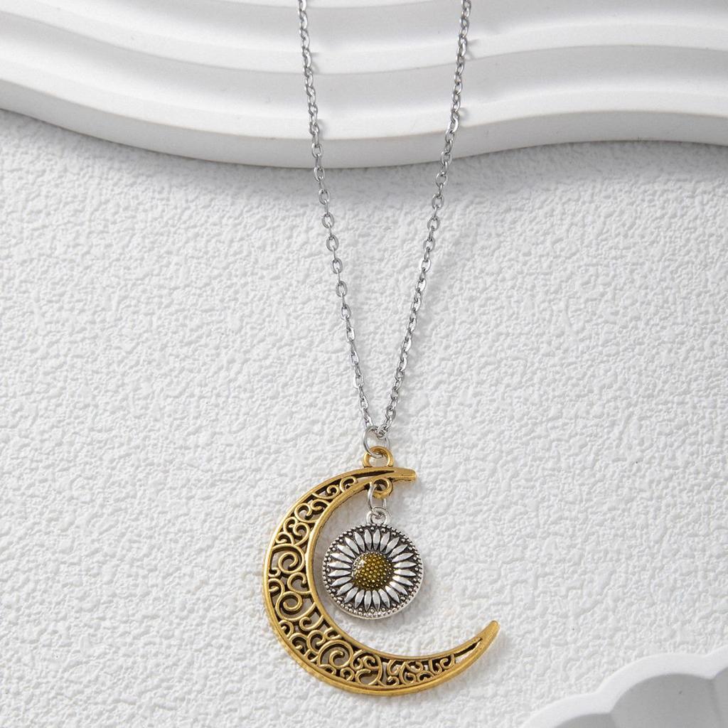 Retro Metal Hot Girl Pendant Stainless Steel Necklace