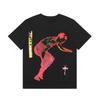 24S grenzüberschreitende Trendmarke Travis Scott Utopia Joint-Album geometrisches Graffiti kurzärmeliges T-Shirt Herren und Damen halblang