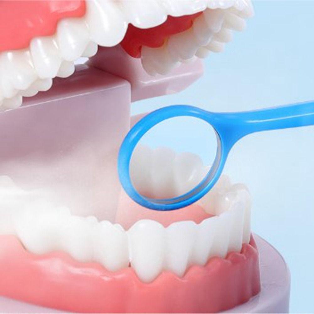 Simple Disposable Mouth Mirror Non-slip Safety Plastic Dental Tooth Mirror Anti-fog Inspection Mirror Dentist Tool