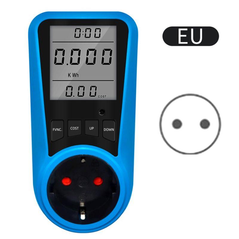 BHBL Socket Digital Current Meter Voltmeter AC Power Meter Time Watt Power Tester Wattmeter - EU Plug