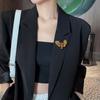 Temperament Vintage Owl Brooch Owl Shape Ancient Bronze Owl Corsage Rhinestone Owl Shape Pin  Women