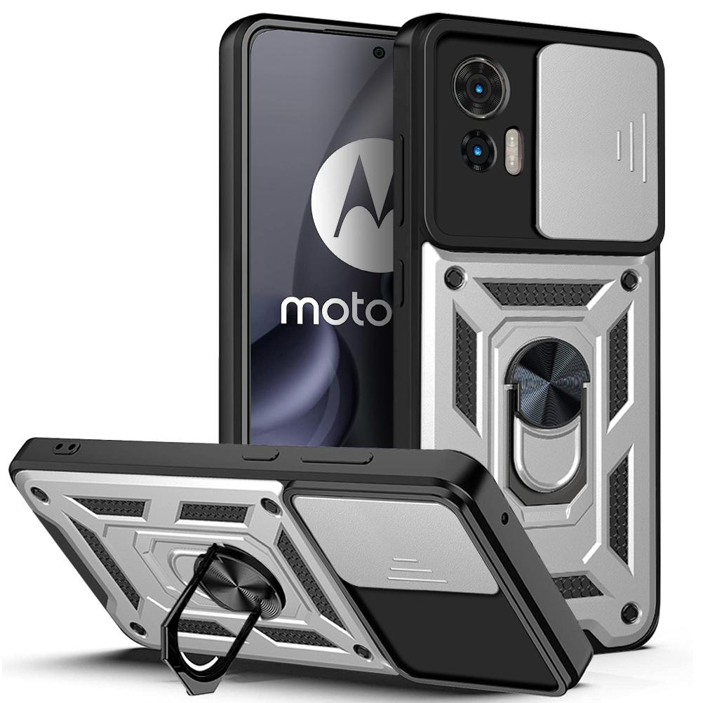 Pour Étui Motorola Edge 30 Neo Étui Motorola Moto Edge 30 lite Support Anneau Magnétique Étui Armure Protection Glissière Appareil Photo Couvercle Arrière