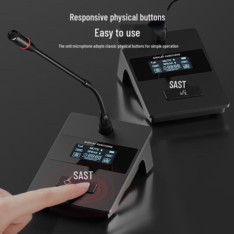 SAST Professional Wireless Desktop Conference Microphone