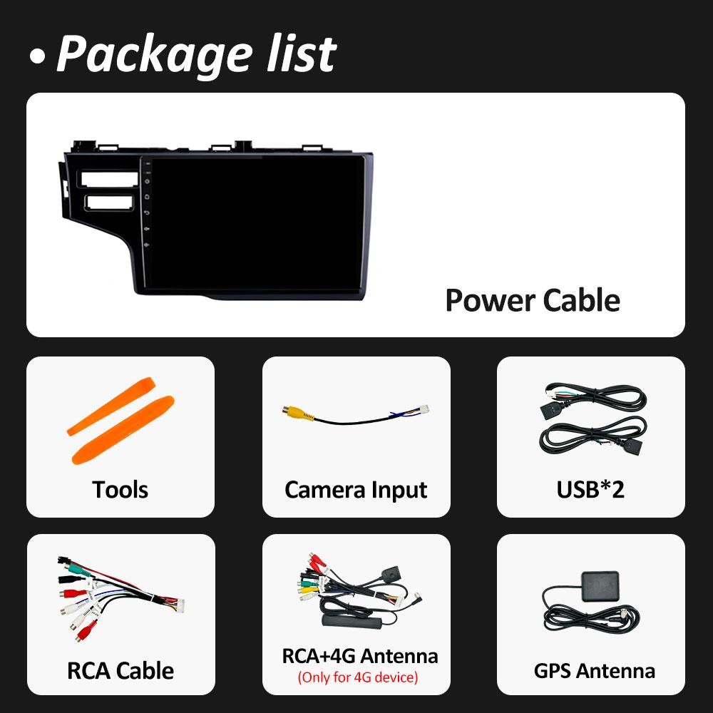 Car Video Multimedia Audio Player Left Hand Drive For Honda Fit Jazz 2014 2015 2016 2017 GPS Navigation Wireless Carplay No 2din