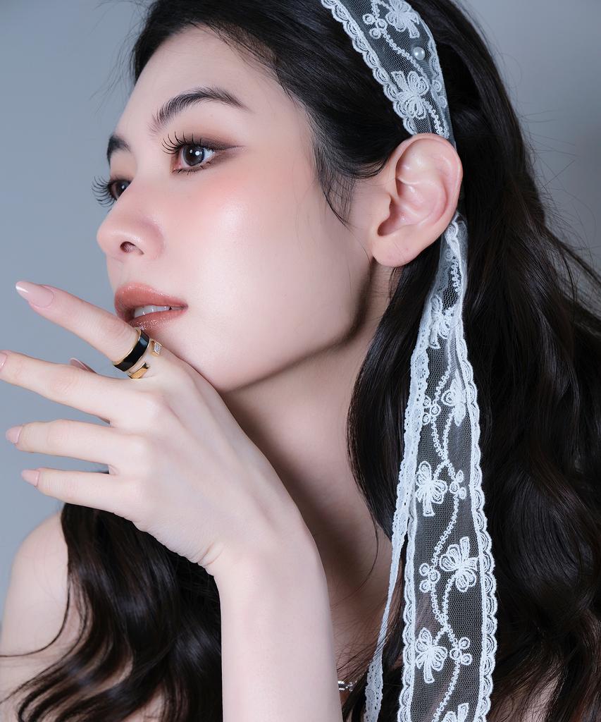 Reve Baguette Q Layered Epoch Ring Black