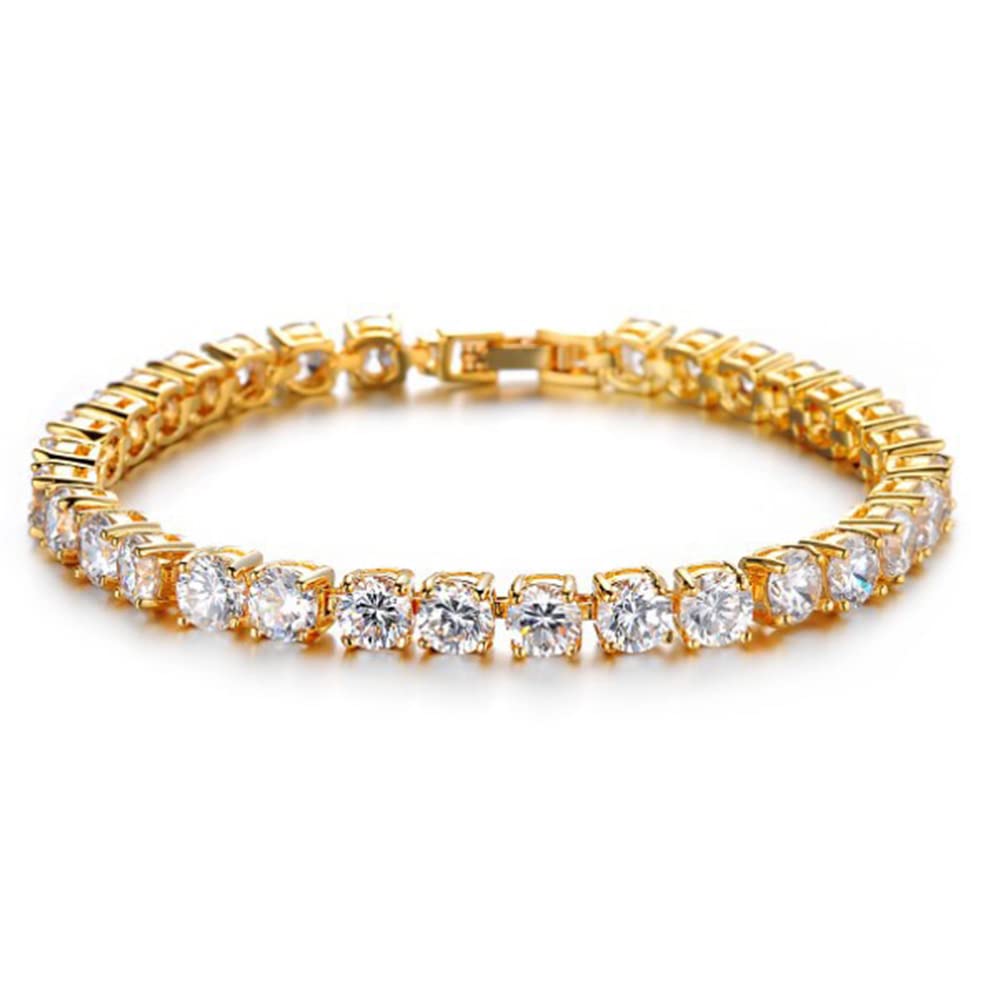

Popular brand bracelet for tennis chain 5A White Day gift women, gold, bracelet, bling, birthstone, gorgeous, zirconia, women s bangle, present,