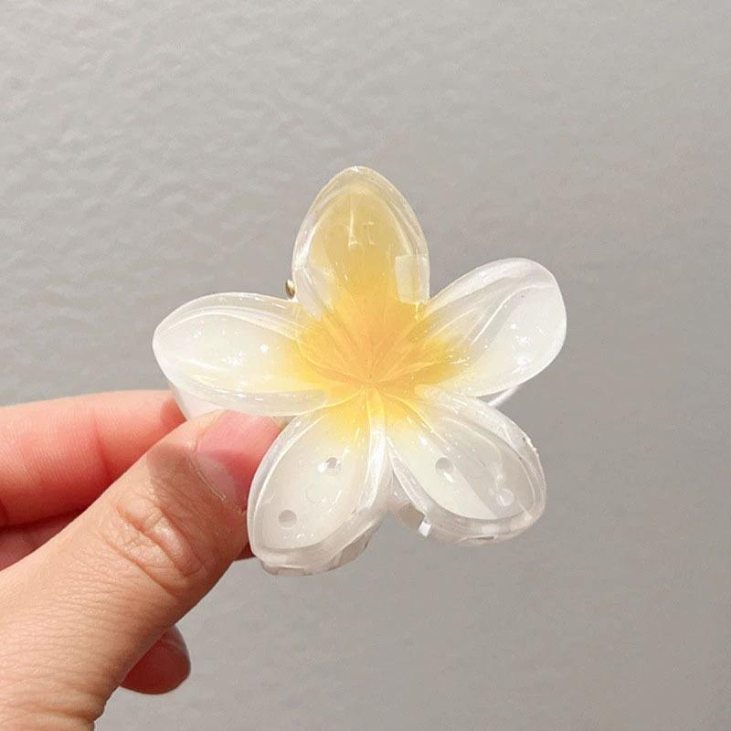 Hawaiian Gradient Hair Clips Flower Hair Claw Mini Fashion Head Wear Hairpin for Women Baby Girls Crab Barrette Hair Accessories