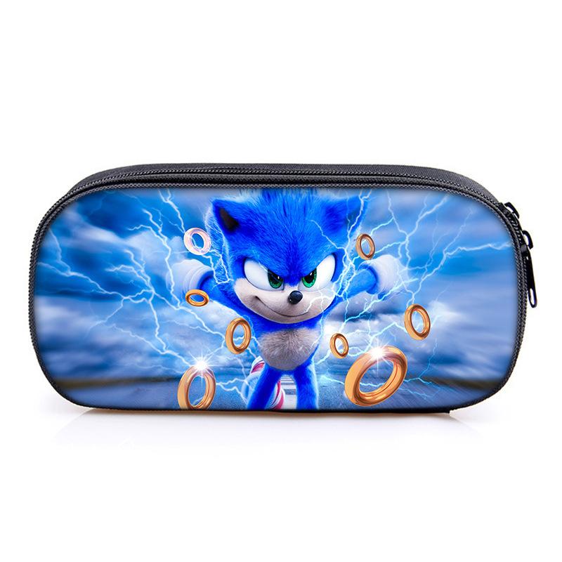 Compartmentary Pencil Case Primary School Student Animation Stationery Case Pencil Bag Compartment pencil case