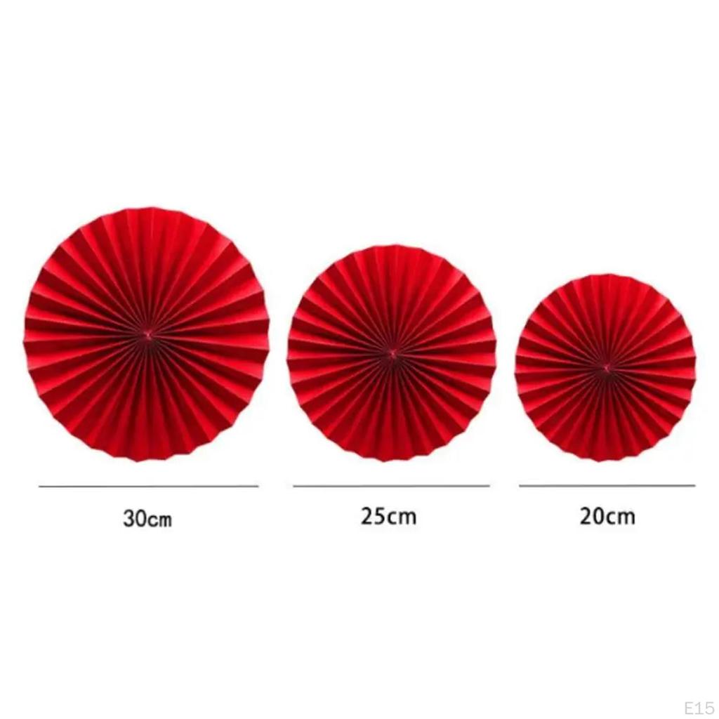 Chinese Year Paper Fans, Traditional Decorations, Spring Festival