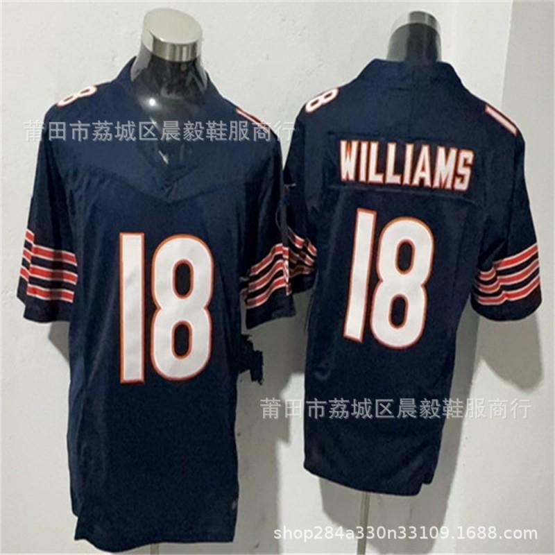 Chicago Bears NFL Style Embroidered Jersey Allen Williams 13 2 34 15 18 Men Women Unisex Cotton Blend Sports Fan Apparel