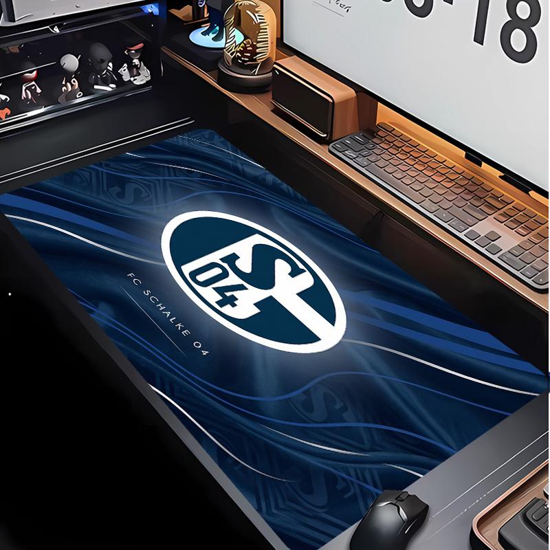 Tappetino per Mouse con Motivo Calcio Schalke 04 Non?Tappetino Mouse da Gioco Antiscivolo con Base in Gomma per Scrivania Ufficio Casa