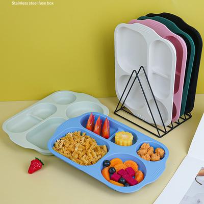 Five-compartment Rectangular Children's Home-use Anti-spill Lunch Tray