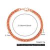 Reine Kupferarmbänder für Männer Frauen Verstellbare Cuban Link Kettenglied Hummerverschluss 6mm Breit Kratzfest Männlich 7-10.5 Zoll Schmuck