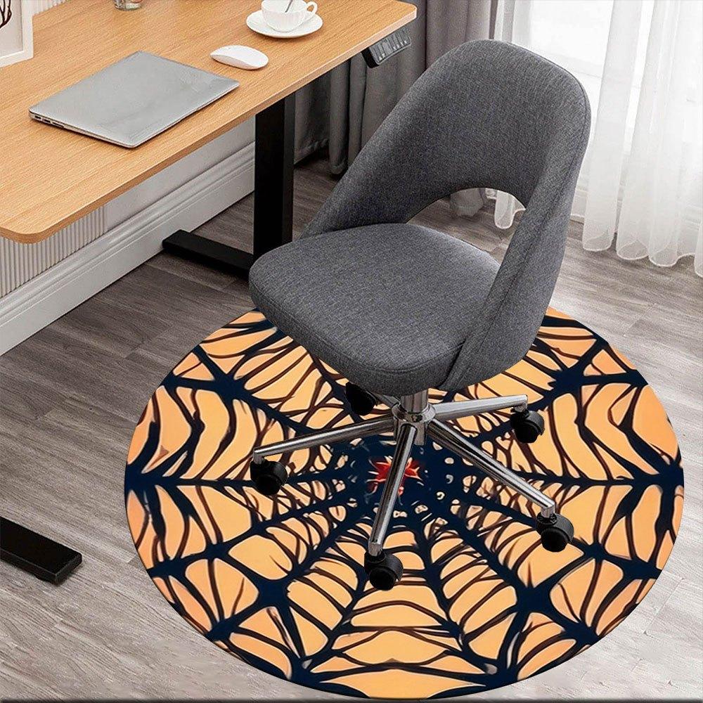 

Spooky Spider Web Halloween DecorationRound Non-Slip chair mat chair carpet for office Rugs for Office Decor Gift For Valentine s Day Mother s Day Hal 80cm by 80cm