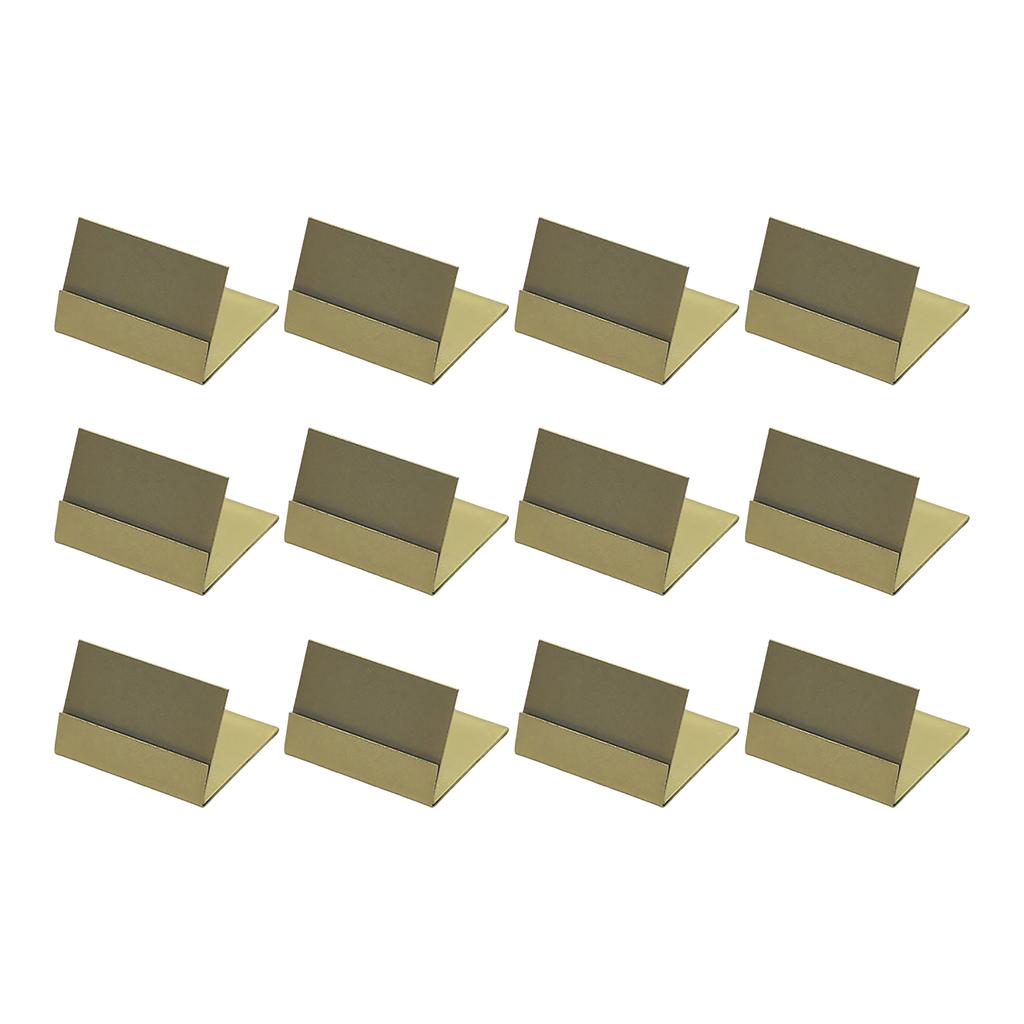 Pack Of 12 Place Card Stands Desktop Picture Holders Cellphone Display Rack Metal Restaurant Table Menu Holders