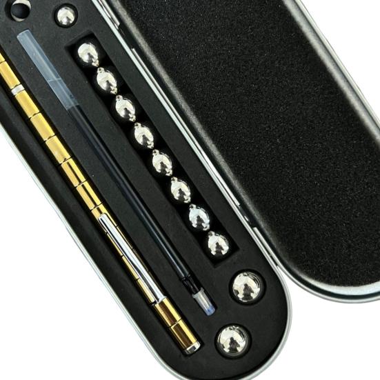 Decompression Pen Set with Magnetic Assembly Stress Relief Fidget Tool Customizable Sculptures Magnetic Construction Pen