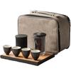 DARUNYAO Portable Glass Travel Tea Set