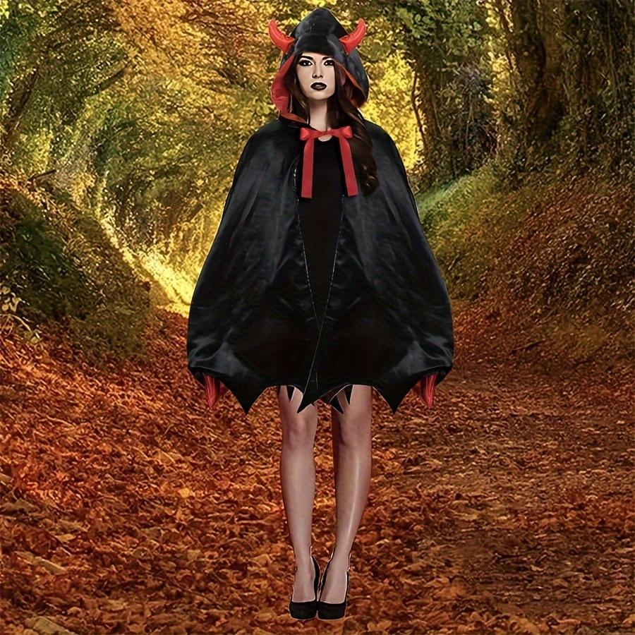Vampir-Sensenmann Halloween Kostüm Umhang, geeignet für Mottopartys, Rollenspiele Bühnenauftritte, Feiertagsaufführungen