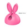 3Pcs/Set Cable Holder Rabbit Ear Shape Creative Cartoon Silicone Self-adhesive Wire Cord Organizer