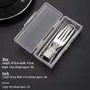 Wutuo Folding Stainless Steel Cutlery Set - 5-Pack