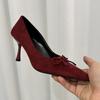 Fashion SUOJIALUN 2025 Autumn New Brand Women Elegant Pumps Shoes Fashion Pointed Toe Shallow Boat Shoes Thin High Heel Dress Single Sho