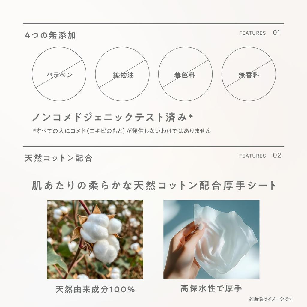 LEC NUTANT Exfoliating Sheets with AHA Fruit Acids Sheets X 2 Mild Pore Thick Sheets with Natural Fermented Honey Suitable for the Whole Made In Japan