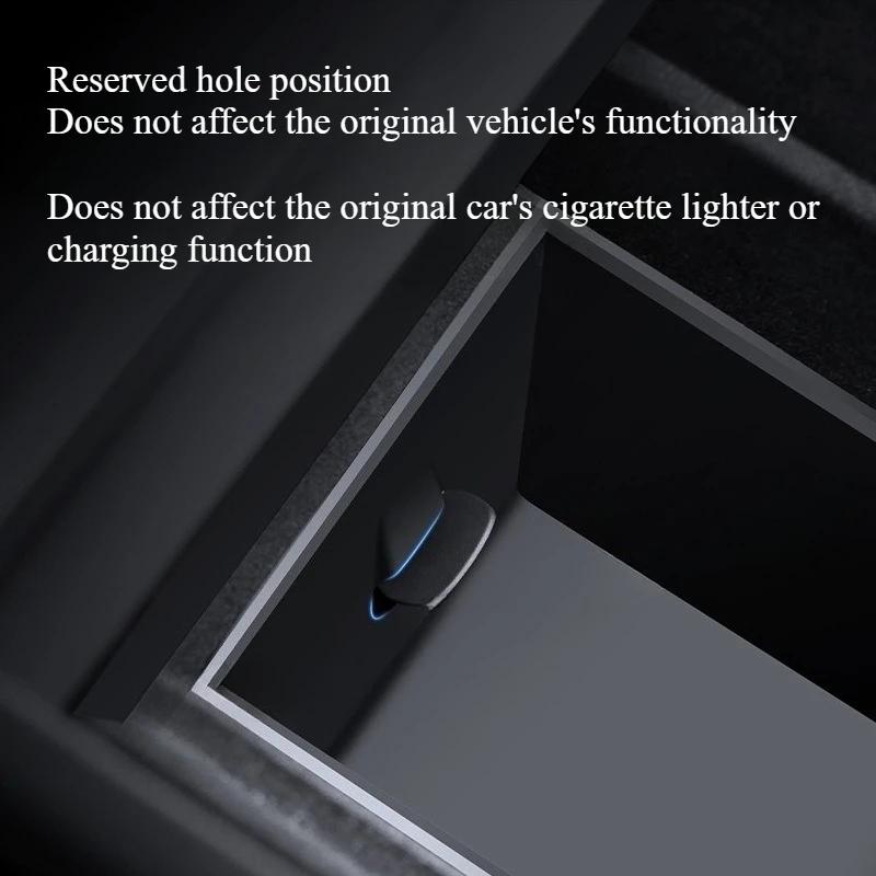 For Tesla Model Y Juniper 2025 Central Control Storage Box Silicone Center Console Armrests Box Lower Storage Bucket Accessories