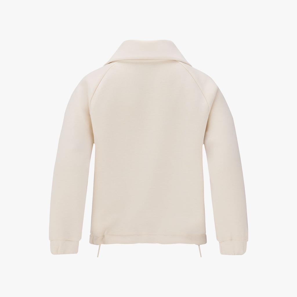 FAIRLIAR GOLF Crop Zip-Up Pullover T-Shirt (Cream)