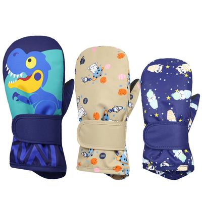 Cartoon Baby Winter Gloves Thicken Waterproof Kids Anti-Slip Skiing Gloves Outdoor Warm Snow Children Mittens for Girls Boys 1-6Y