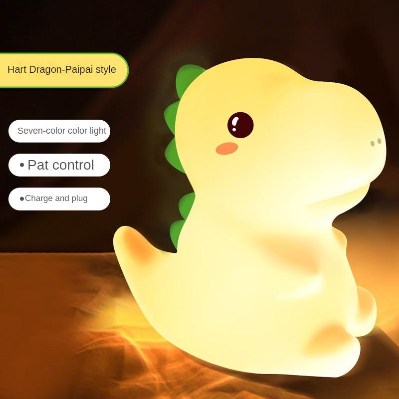 

Силиконовая лампа Единорог спальня ночник новый и уникальный пульт дистанционного управления постукивание свет дети и девочки подарок на день рождения