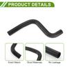 HOPESPANNER Radiator Coolant Hose 1657131230 for Toyota Highlander 3.5L 2008-2013, Good Sealing Black Upper Heater Hose Rubber (1 Piece)