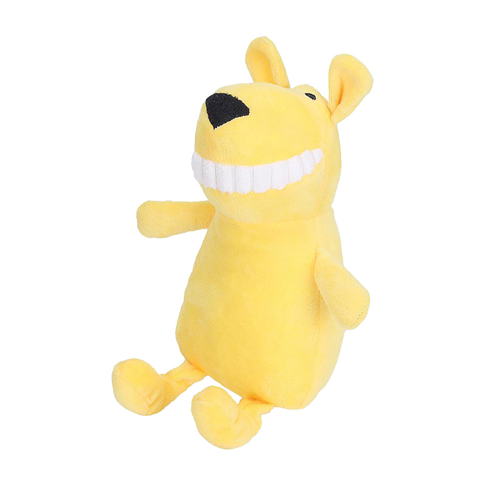 

Dog Plush Sound-emitting Chew-resistant And Teeth-grinding Self-entertainment And Boredom-relieving Cats Ball And Rope Toy Pet Supplies One Size жёлтый