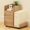 Mobile Lockable Filing Cabinet with Three Drawers - Floor-standing Storage for Office or Bedside
